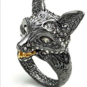 Alexis Bittar, Dark Phoenix Crystal Encrusted Fox Ring